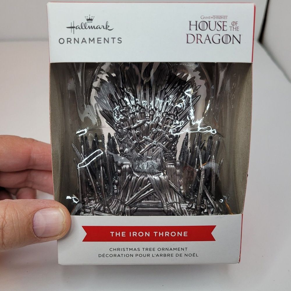 Hallmark‎ House of the Dragon Iron Throne Christmas Ornament NEW in BOX